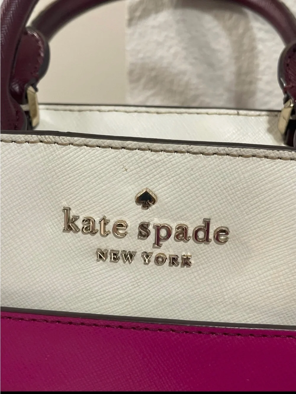 The Kate Spade New York Staci Satchel Colorblock Small Pink Crossbody